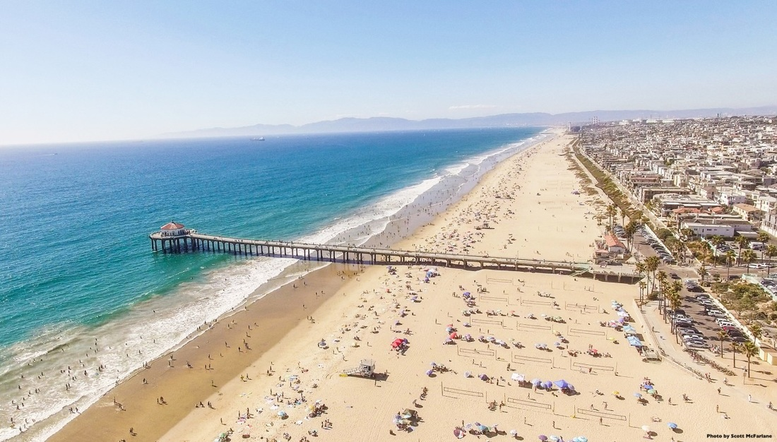 South Bay coastline and pier
